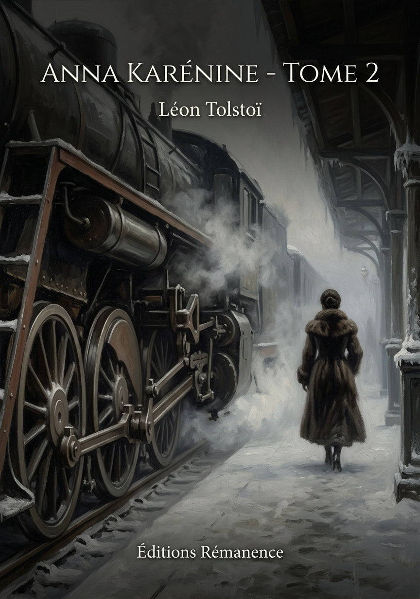 Livre Anna Karénine - Tome 2 par Léon Tolstoï - Couverture - Editions Remanence