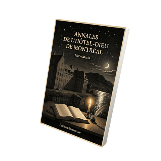 Livre Annales de l'Hôtel-Dieu de Montréal par Marie Morin - Vue 3D - Editions Remanence