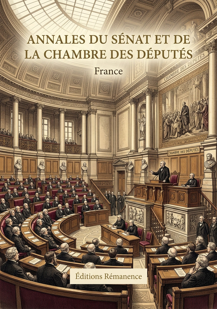 Livre Annales du Sénat et de la Chambre des députés par France - Couverture - Editions Remanence