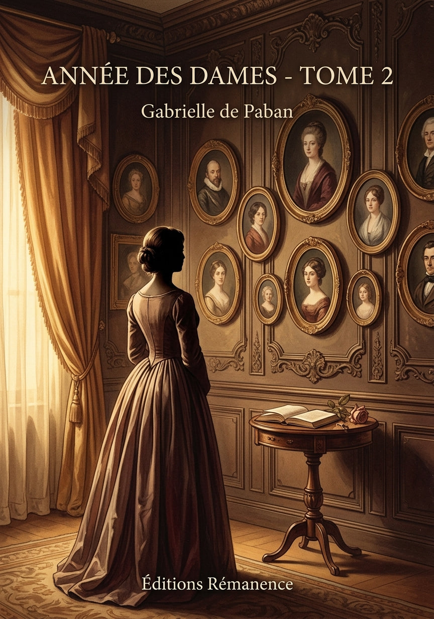 Livre Année des dames - Tome 2 par Gabrielle de Paban - Couverture - Editions Remanence