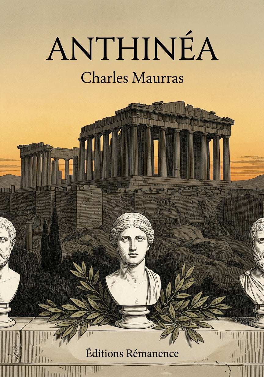 Livre Anthinéa par Charles Maurras - Couverture - Editions Remanence
