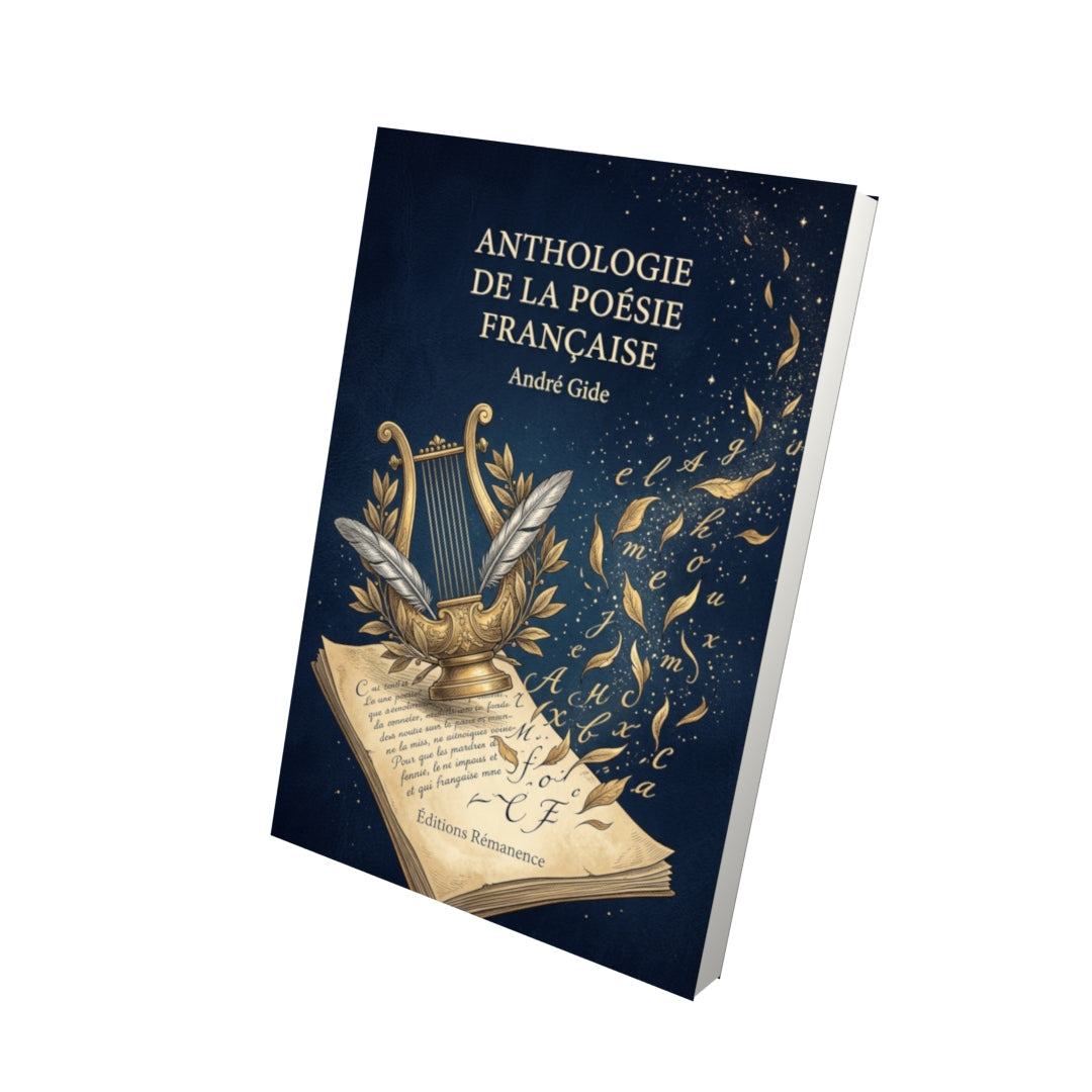 Livre Anthologie de la poésie française par André Gide - Vue 3D - Editions Remanence