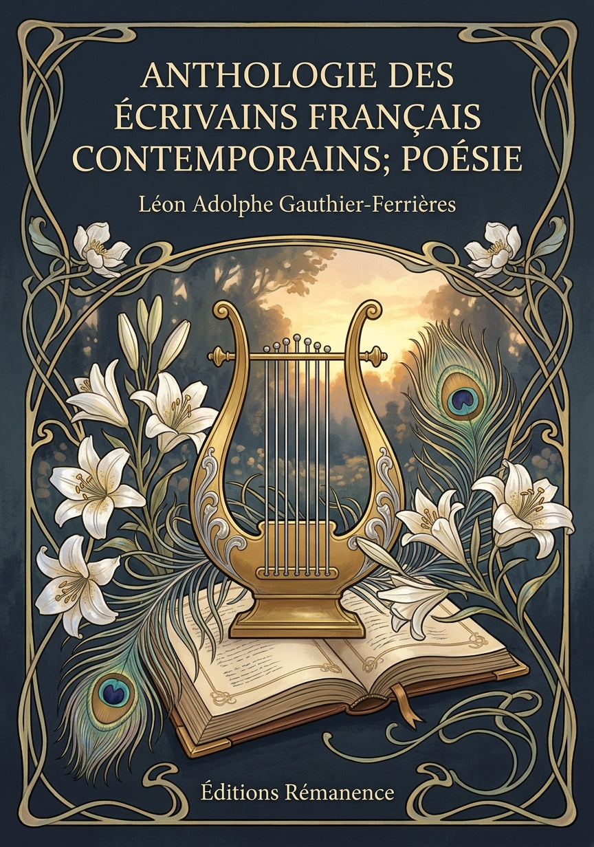 Livre Anthologie des écrivains français contemporains; poésie par Léon Adolphe Gauthier-Ferrières - Couverture - Editions Remanence