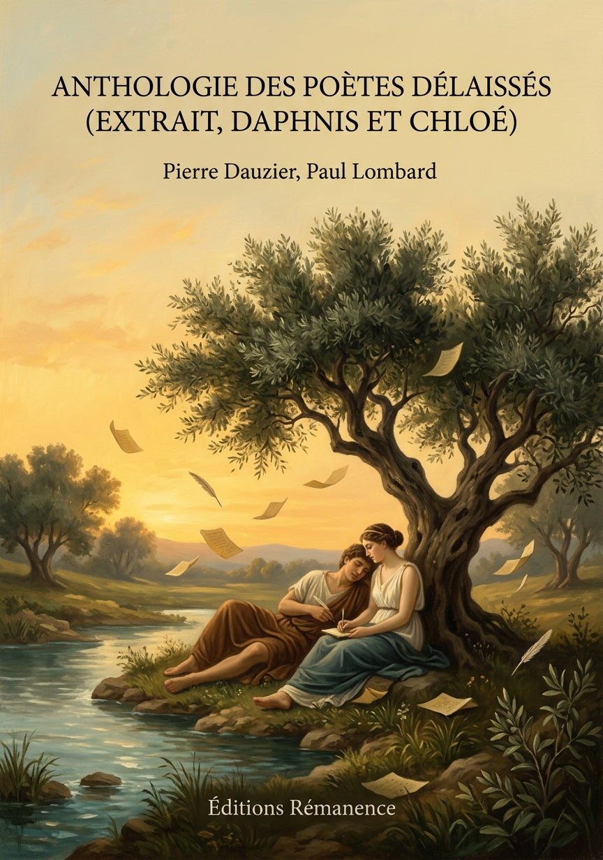 Livre Anthologie des poètes délaissés (extrait, Daphnis et Chloé) par Pierre Dauzier, Paul Lombard - Couverture - Editions Remanence