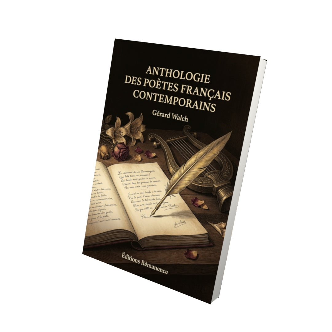 Livre Anthologie des poètes français contemporains par Gérard Walch - Vue 3D - Editions Remanence