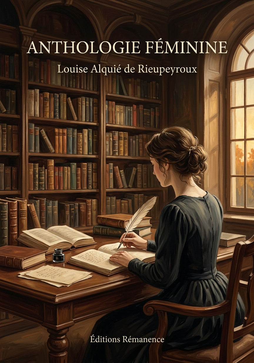 Livre Anthologie féminine par Louise Alquié de Rieupeyroux - Couverture - Editions Remanence
