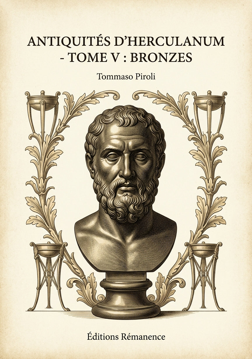 Antiquités d'Herculanum - Tome V : Bronzes - Tommaso Piroli (Couverture)