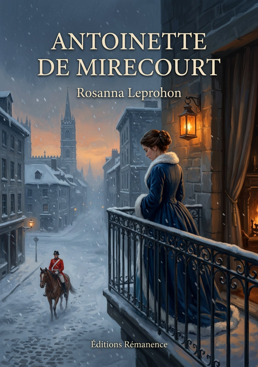 Livre Antoinette de Mirecourt par Rosanna Leprohon - Couverture - Editions Remanence