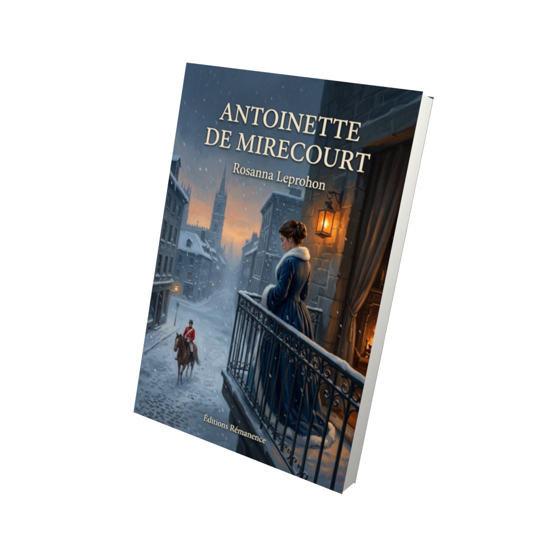 Livre Antoinette de Mirecourt par Rosanna Leprohon - Vue 3D - Editions Remanence