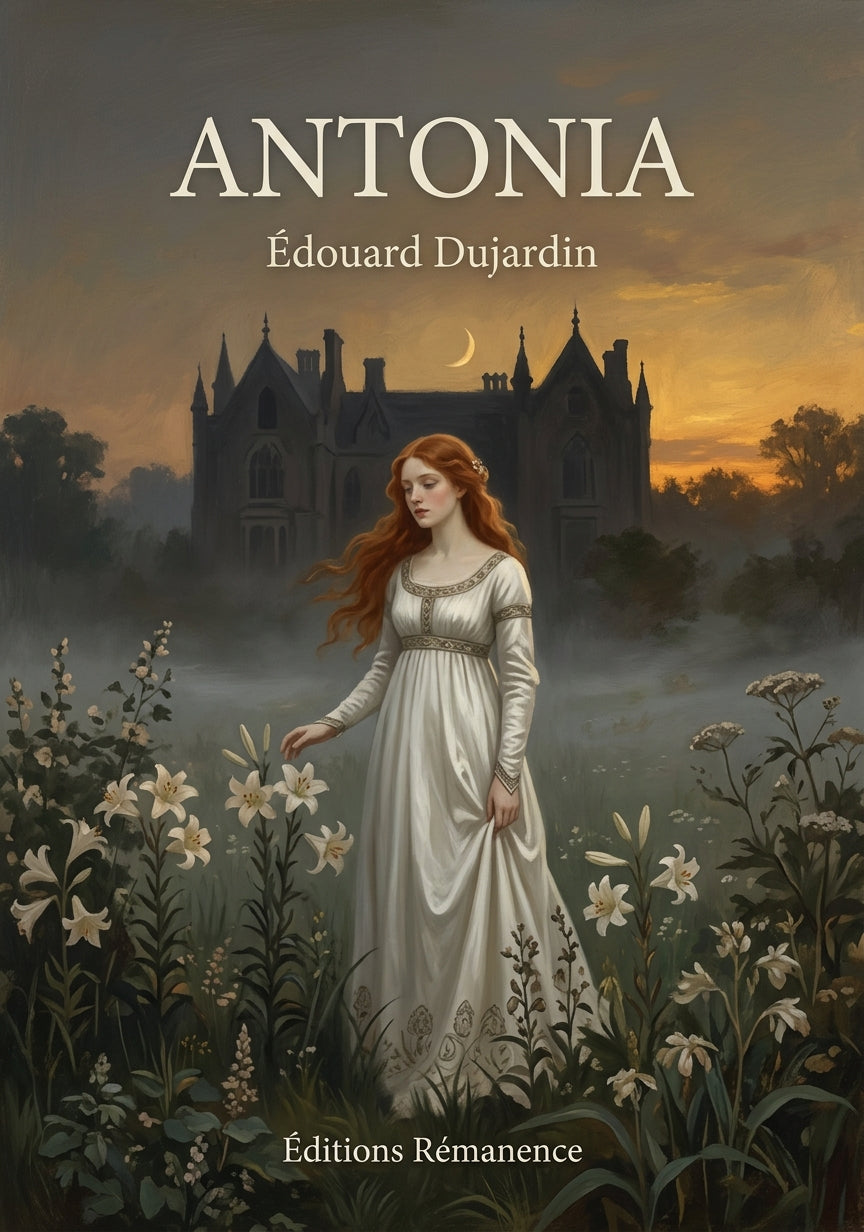 Livre Antonia par Édouard Dujardin - Couverture - Editions Remanence
