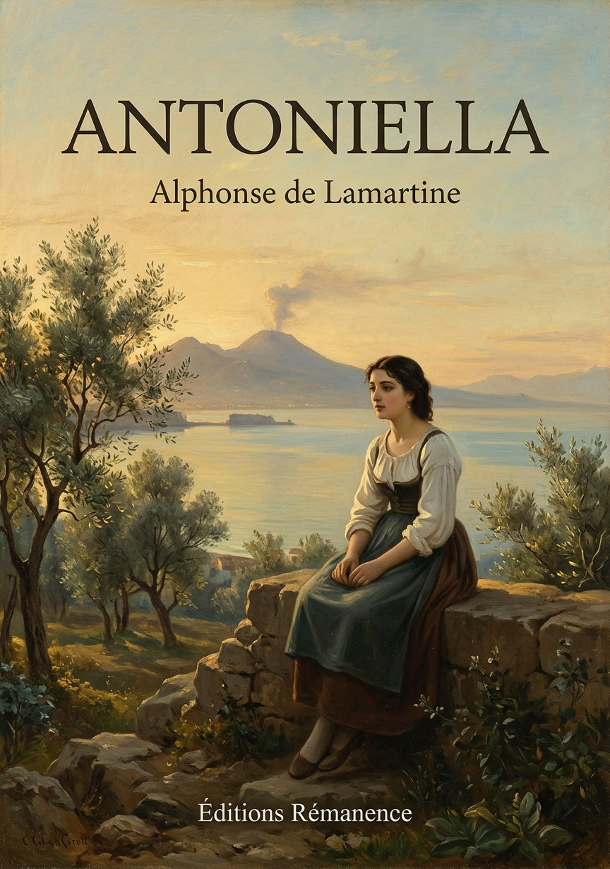 Livre Antoniella par Alphonse de Lamartine - Couverture - Editions Remanence
