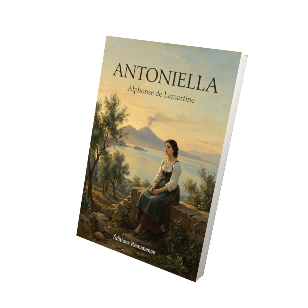 Livre Antoniella par Alphonse de Lamartine - Vue 3D - Editions Remanence