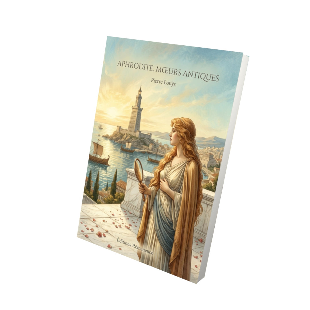 Livre Aphrodite. Mœurs Antiques par Pierre Louÿs - Vue 3D - Editions Remanence