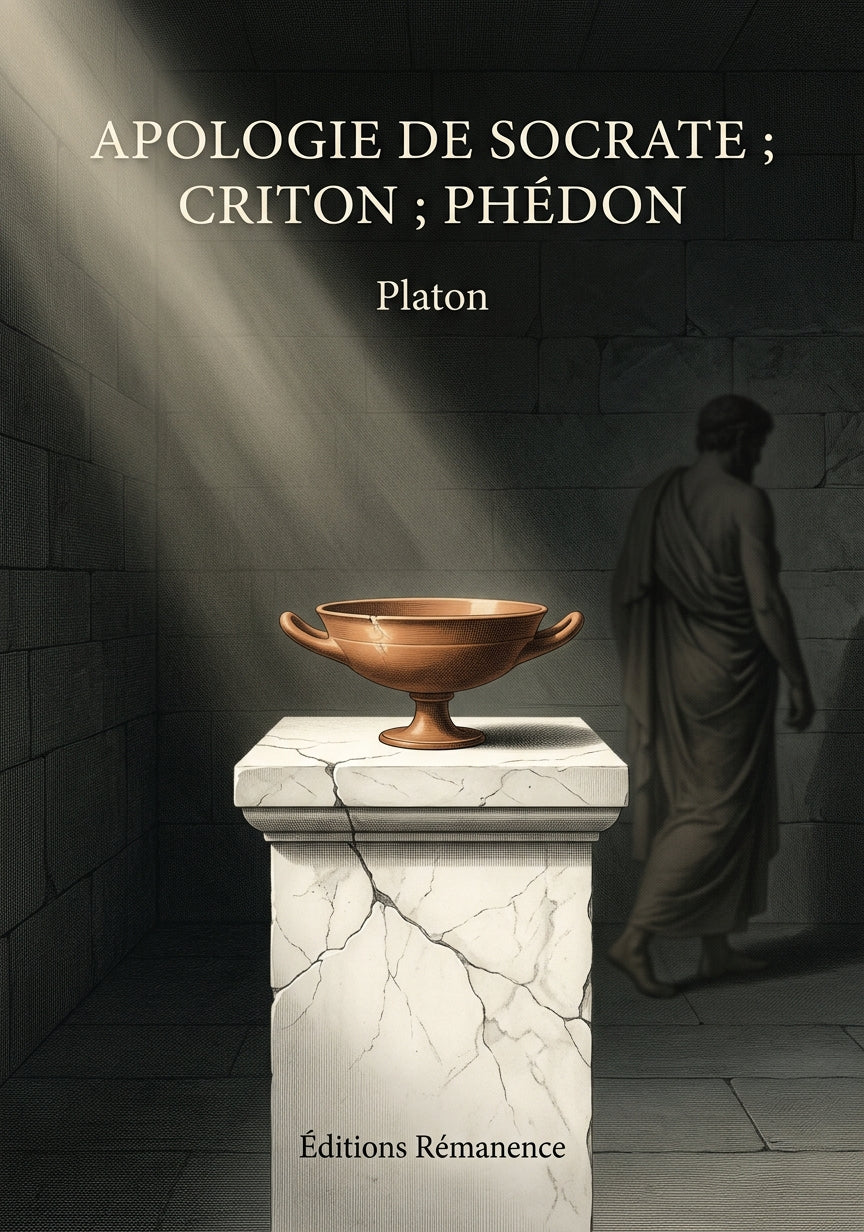 Livre Apologie de Socrate ; Criton ; Phédon par Platon - Couverture - Editions Remanence