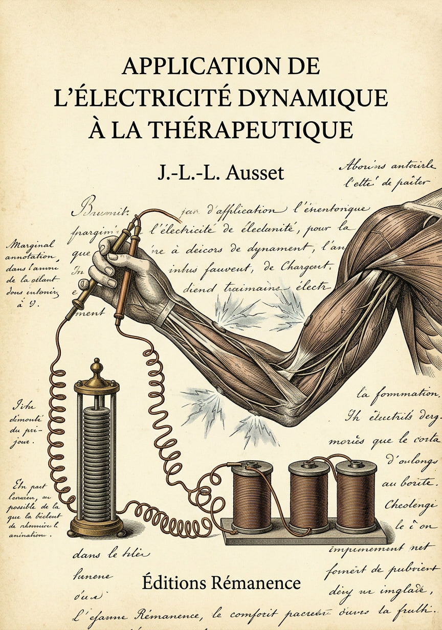 Livre Application de l’électricité dynamique à la thérapeutique par J.-L.-L. Ausset - Couverture - Editions Remanence
