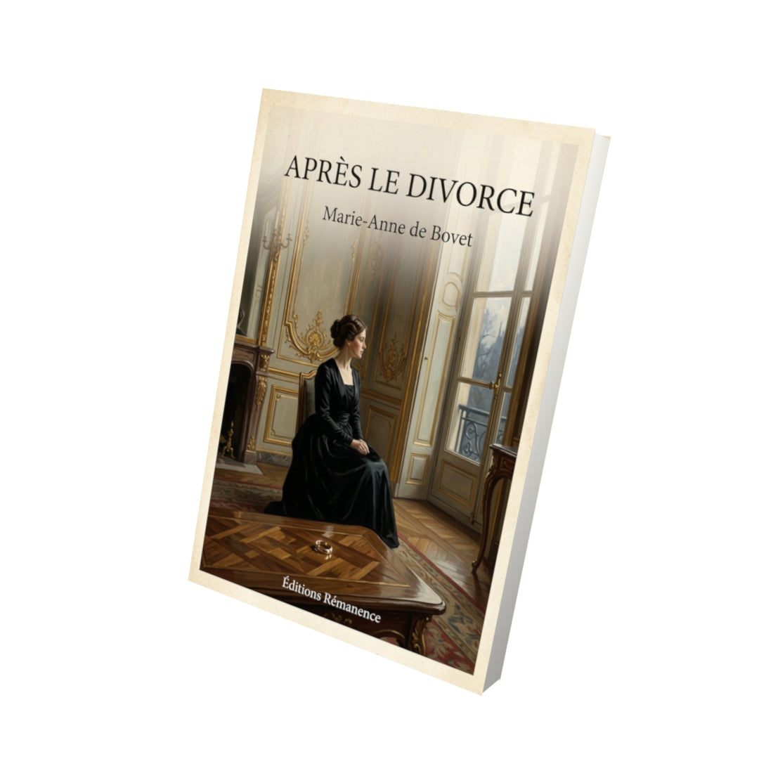 Livre Après le divorce - Marie-Anne de Bovet - Vue 3D - Editions Remanence