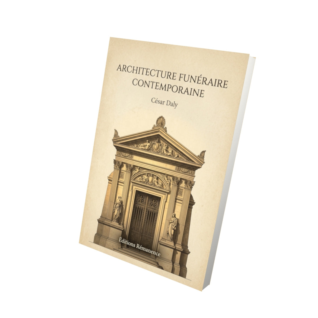Livre Architecture funéraire contemporaine par César Daly - Vue 3D - Editions Remanence