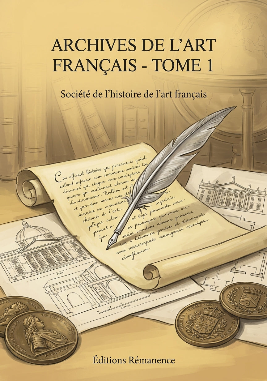 Livre Archives de l’art français - Tome 1 par Société de l'histoire de l'art français - Couverture - Editions Remanence