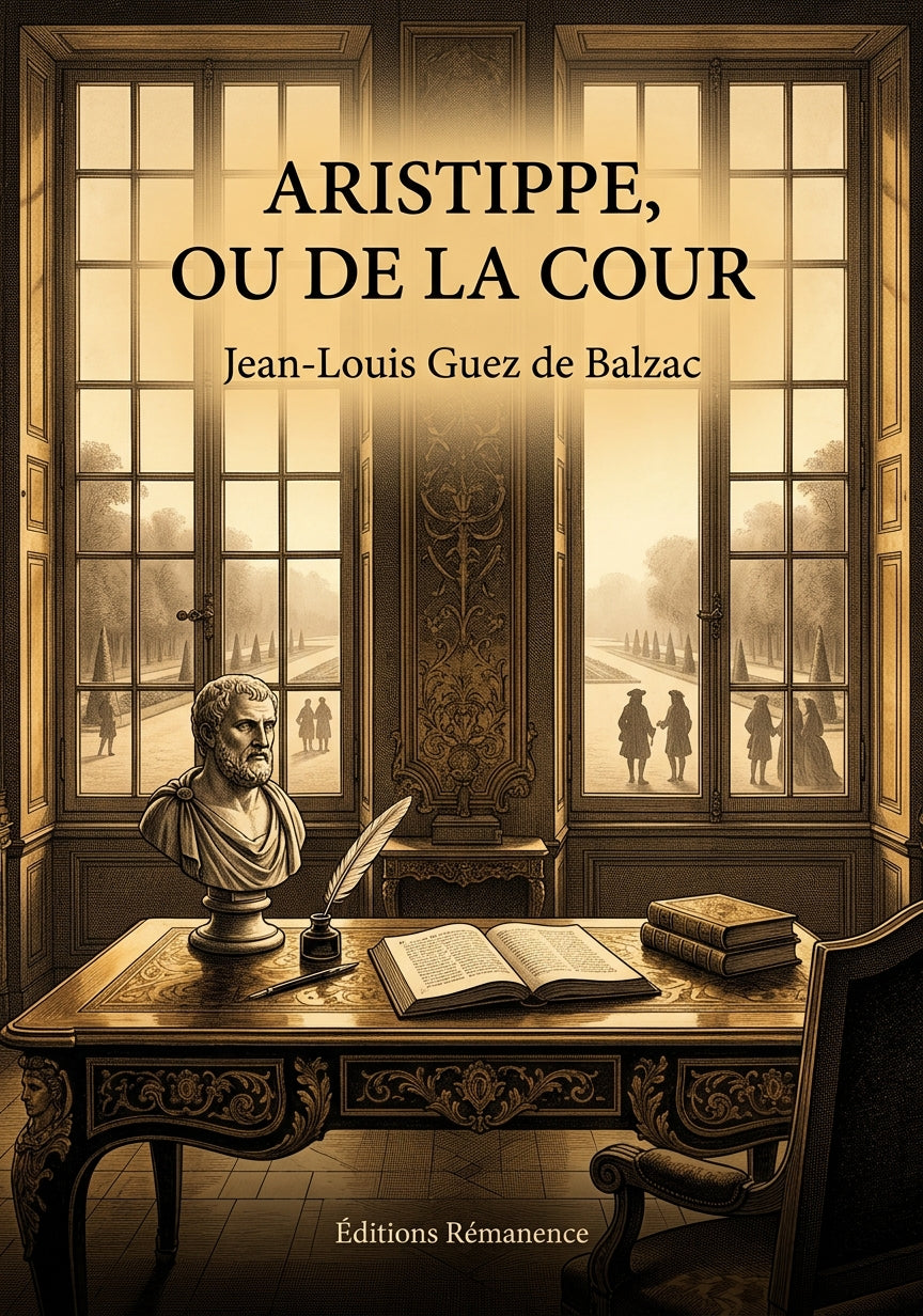 Livre Aristippe, ou De la Cour par Jean-Louis Guez de Balzac - Couverture - Editions Remanence