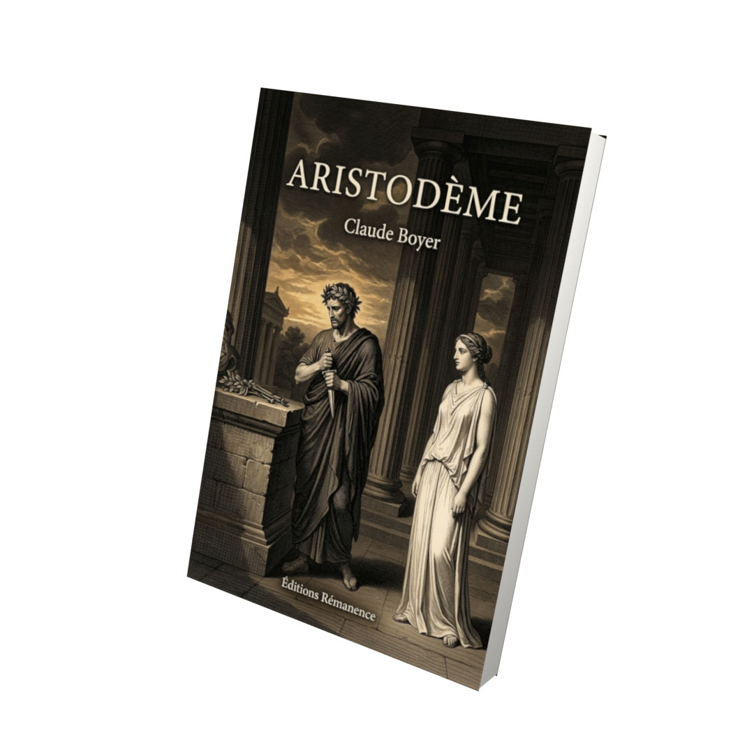 Livre Aristodème par Claude Boyer - Vue 3D - Editions Remanence