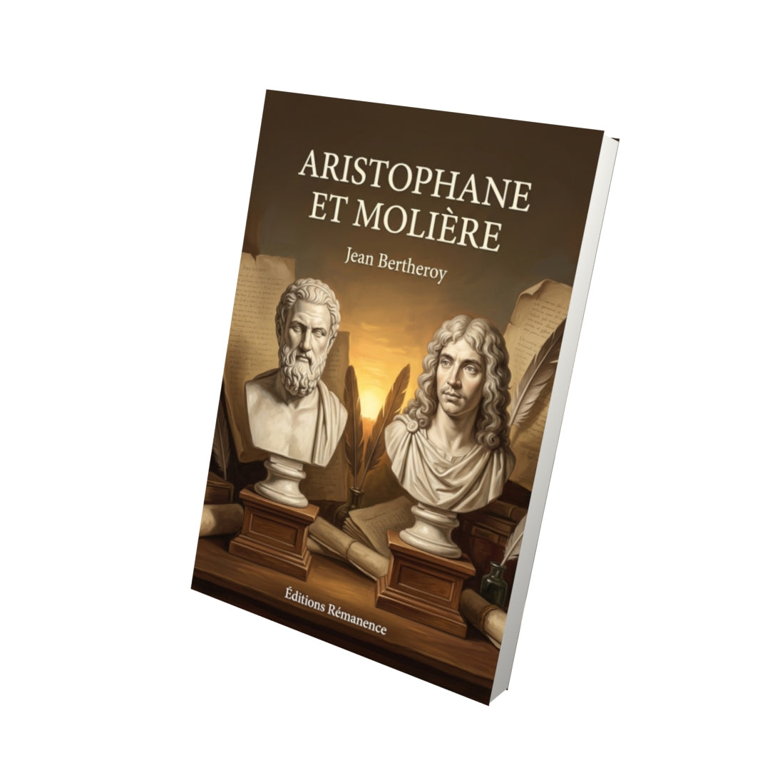 Livre Aristophane et Molière par Jean Bertheroy - Vue 3D - Editions Remanence
