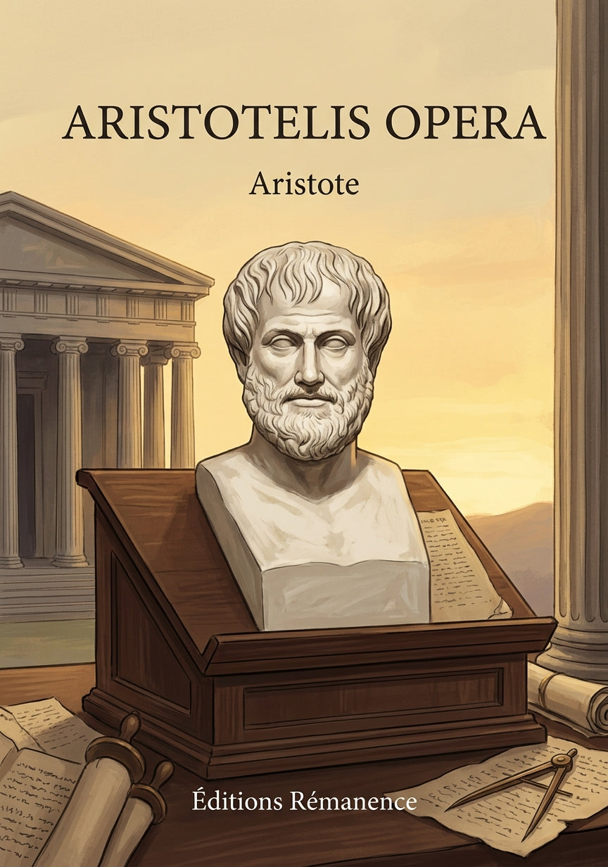 Livre Aristotelis opera par Aristote - Couverture - Editions Remanence