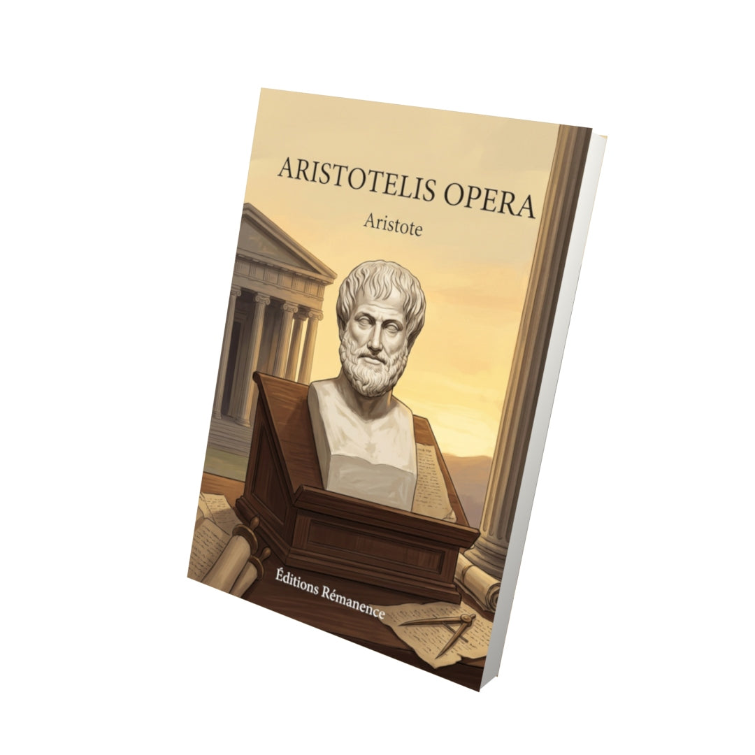 Livre Aristotelis opera par Aristote - Vue 3D - Editions Remanence