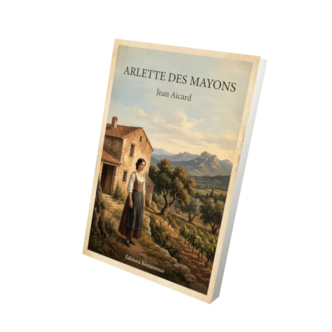 Livre Arlette des Mayons - Jean Aicard - Vue 3D - Editions Remanence