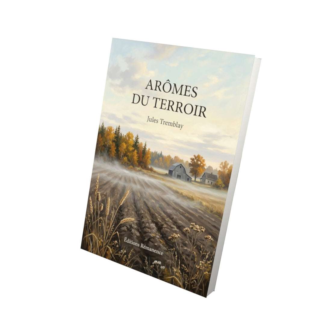 Livre Arômes du terroir par Jules Tremblay - Vue 3D - Editions Remanence
