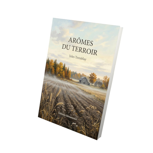 Livre Arômes du terroir par Jules Tremblay - Vue 3D - Editions Remanence