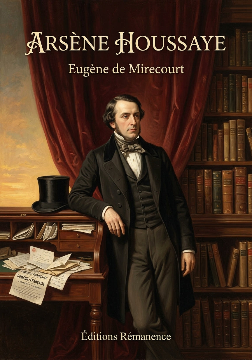 Livre Arsène Houssaye par Eugène de Mirecourt - Couverture - Editions Remanence