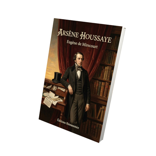 Livre Arsène Houssaye par Eugène de Mirecourt - Vue 3D - Editions Remanence
