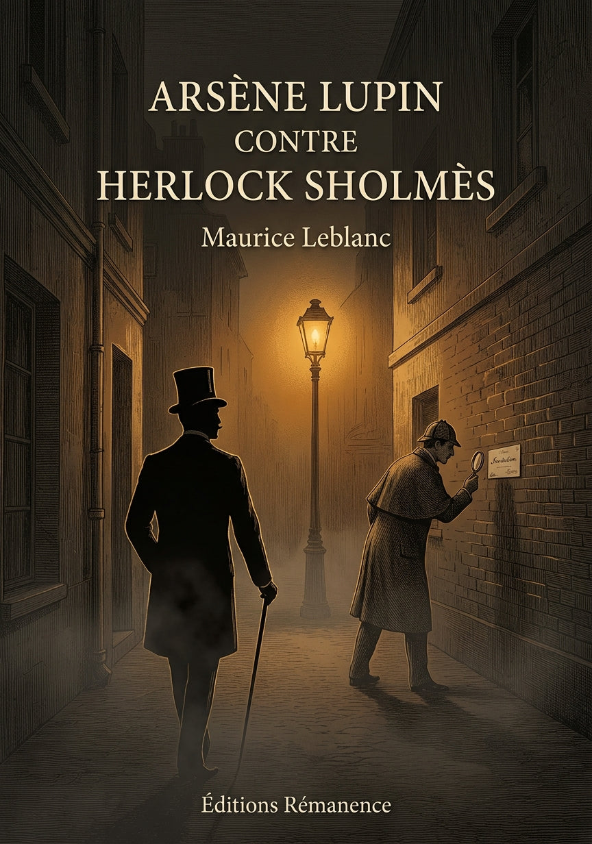 Livre Arsène Lupin contre Herlock Sholmès par Maurice Leblanc - Couverture - Editions Remanence