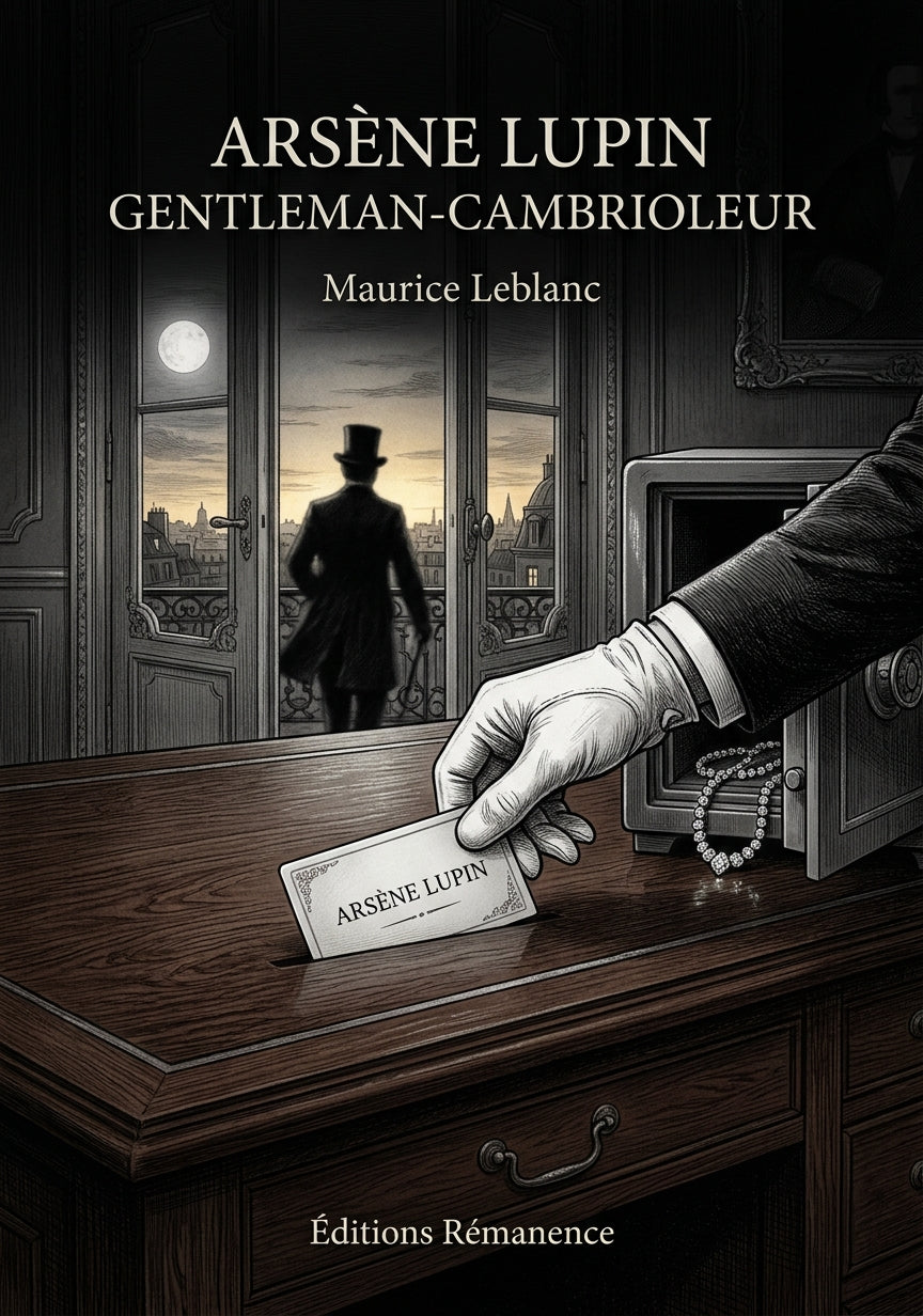 Livre Arsène Lupin gentleman-cambrioleur par Maurice Leblanc - Couverture - Editions Remanence