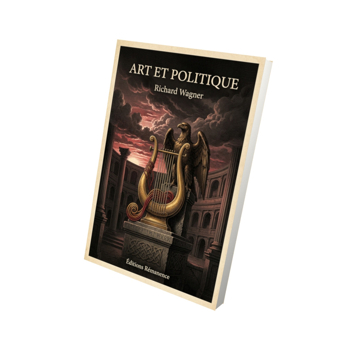 Livre Art et Politique par Richard Wagner - Vue 3D - Editions Remanence