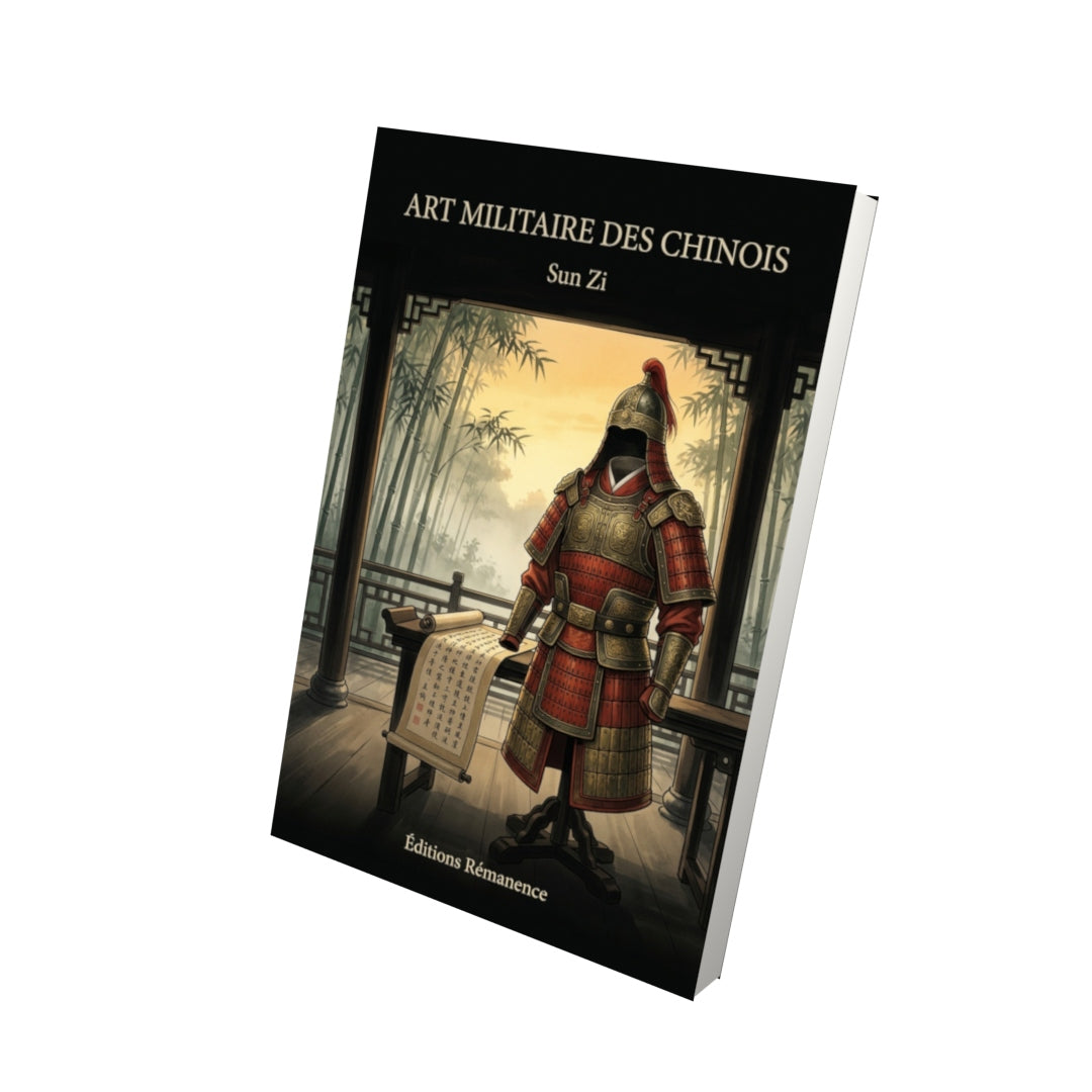 Livre Art militaire des Chinois par Sun Zi - Vue 3D - Editions Remanence