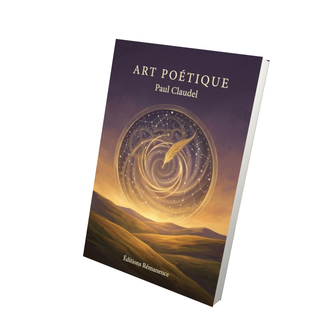 Livre Art Poétique par Paul Claudel - Vue 3D - Editions Remanence