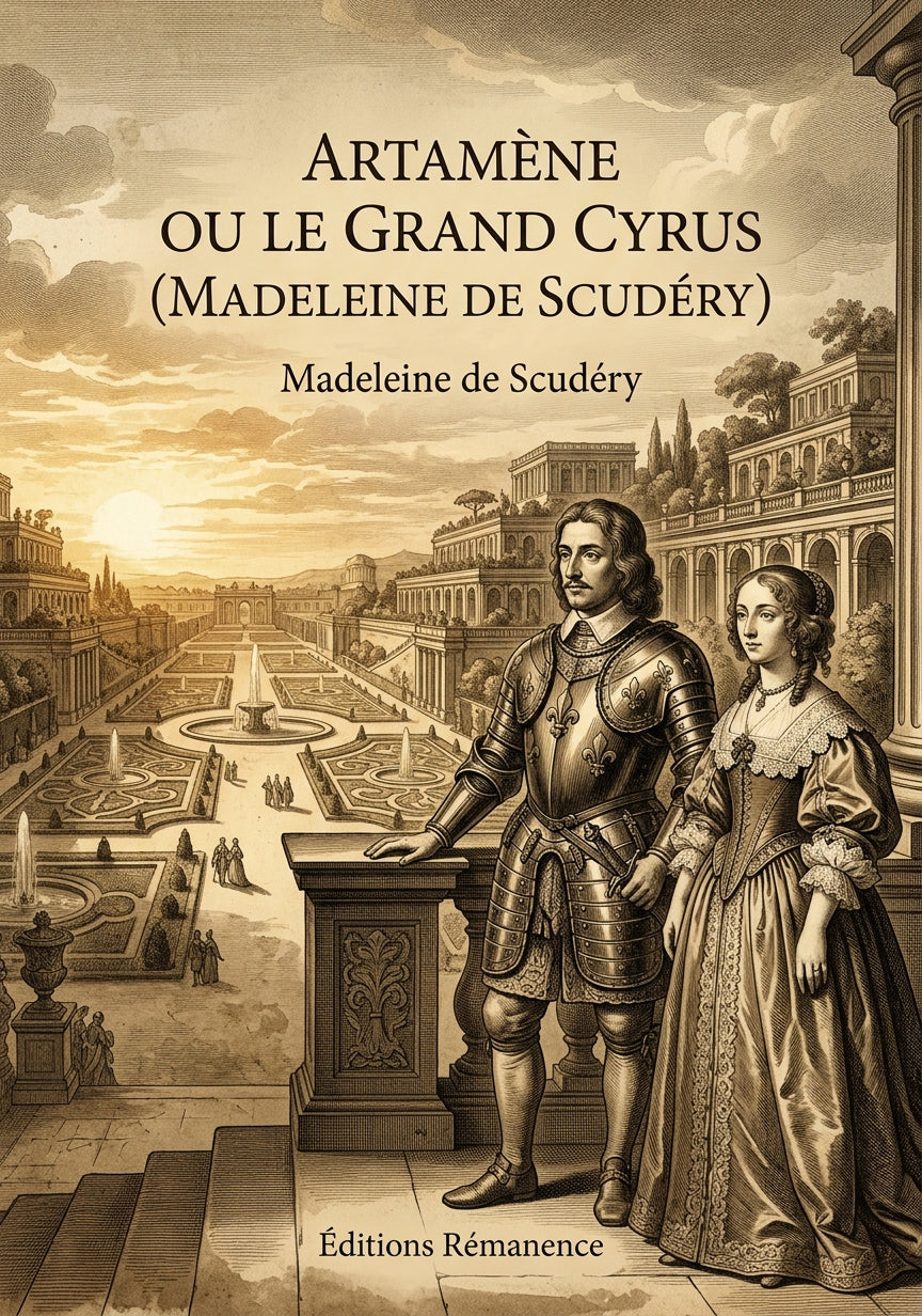 Livre Artamène ou le Grand Cyrus (Madeleine de Scudéry) par Madeleine de Scudéry - Couverture - Editions Remanence
