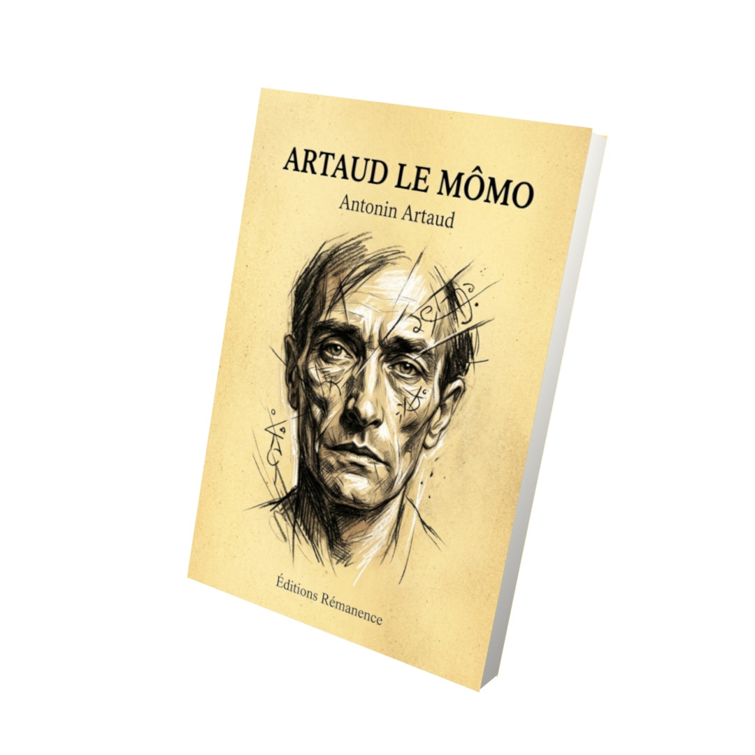 Livre Artaud le Mômo par Antonin Artaud - Vue 3D - Editions Remanence