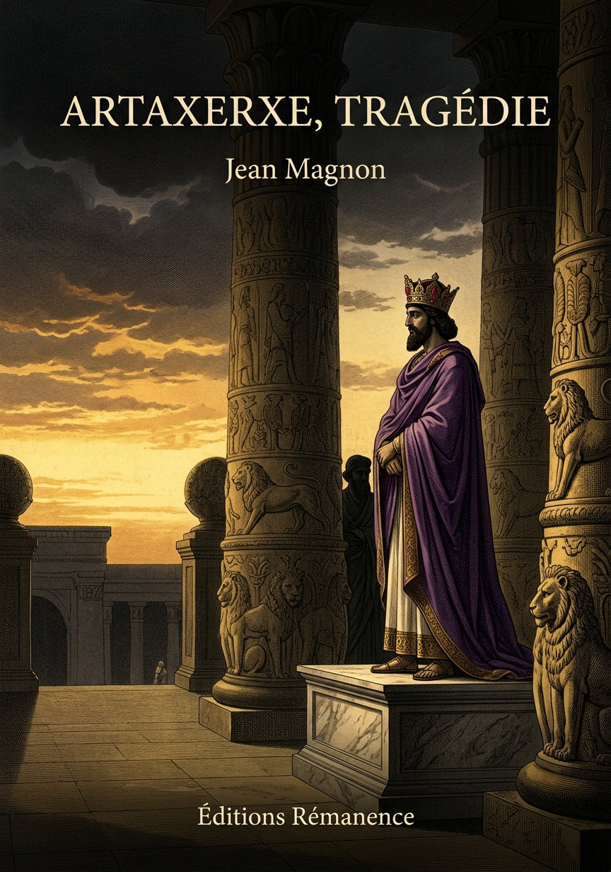 Livre Artaxerxe, tragédie par Jean Magnon - Couverture - Editions Remanence