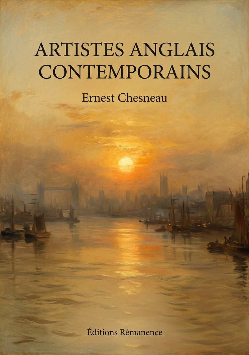Livre Artistes anglais contemporains par Ernest Chesneau - Couverture - Editions Remanence