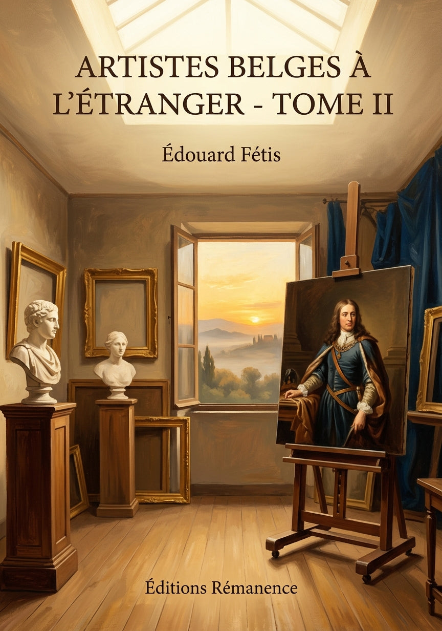 Livre Artistes belges à l’Étranger - Tome II par Édouard Fétis - Couverture - Editions Remanence