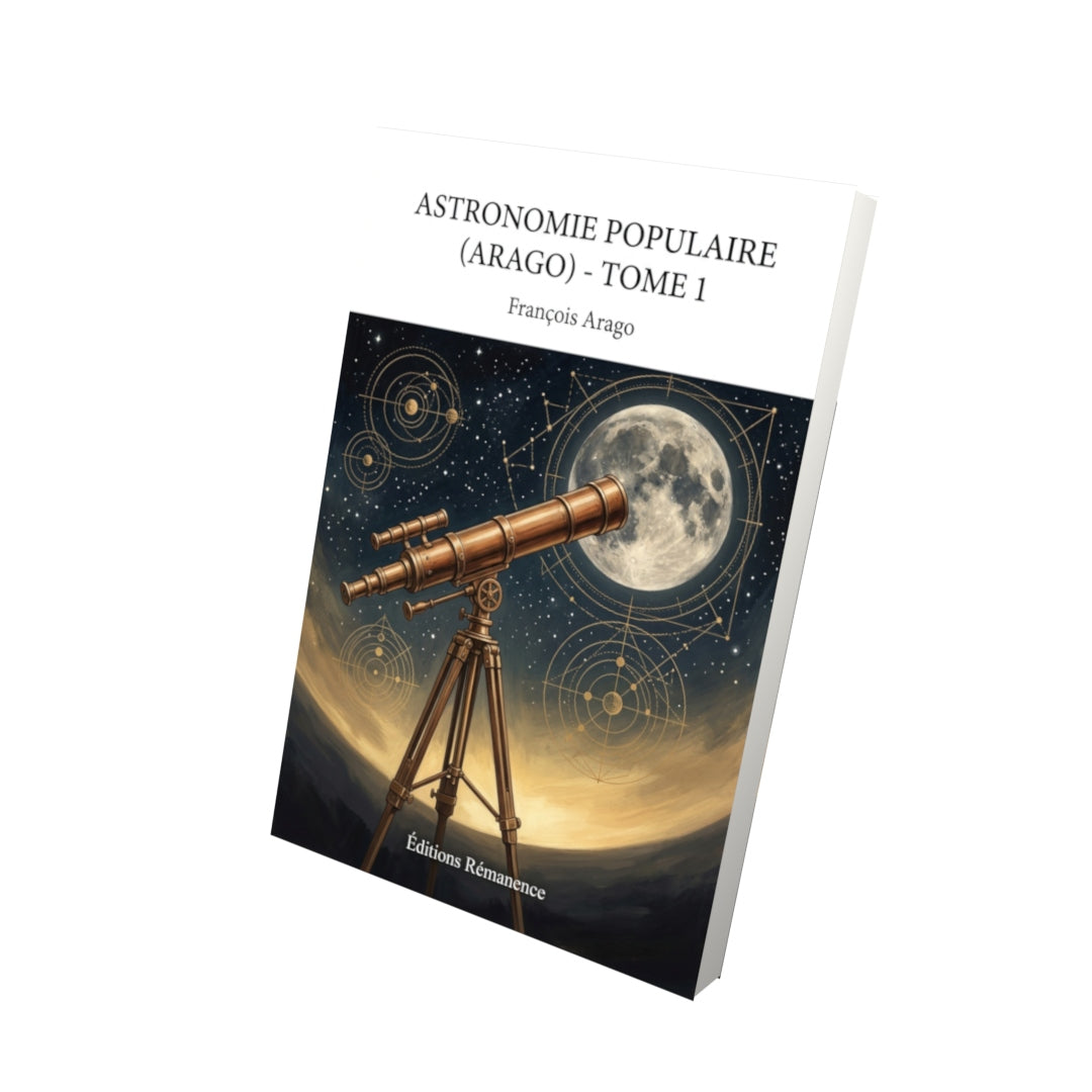 Livre Astronomie populaire (Arago) - Tome 1 par François Arago - Vue 3D - Editions Remanence