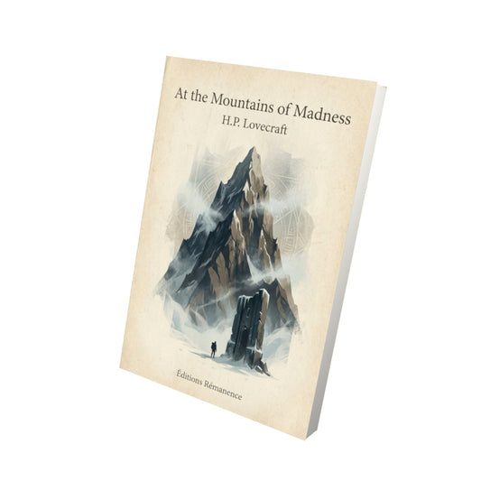 Livre At the Mountains of Madness – H.P. Lovecraft - Vue 3D - Editions Remanence