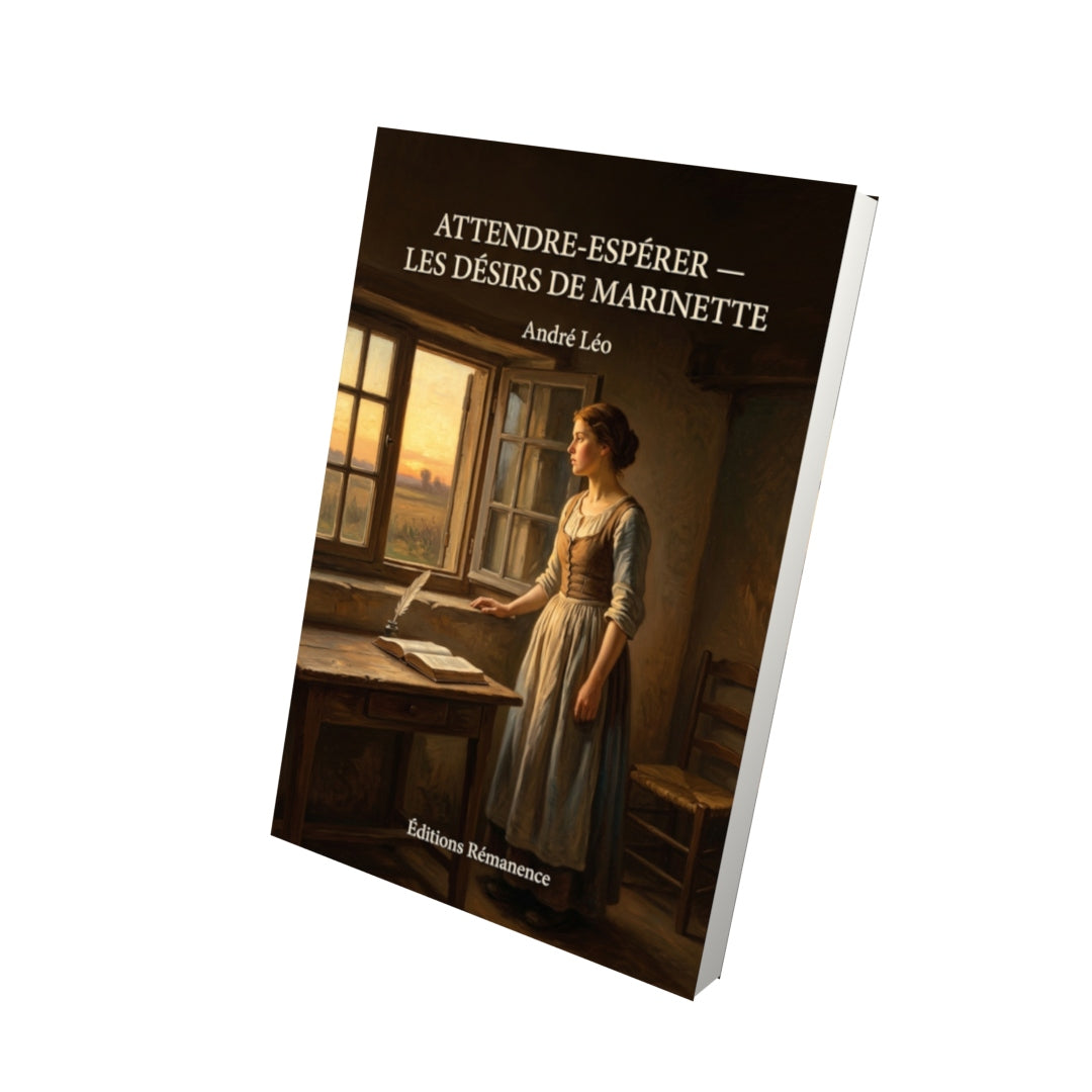 Livre Attendre-espérer — Les Désirs de Marinette par André Léo - Vue 3D - Editions Remanence