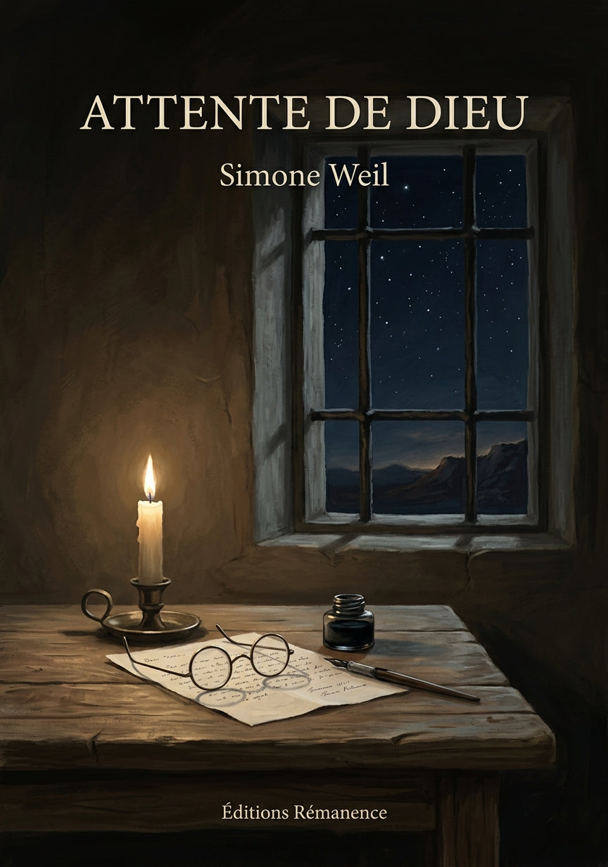 Livre Attente de Dieu par Simone Weil - Couverture - Editions Remanence