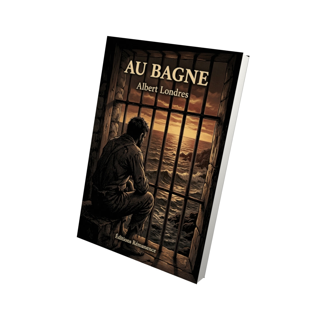 Livre Au bagne par Albert Londres - Vue 3D - Editions Remanence