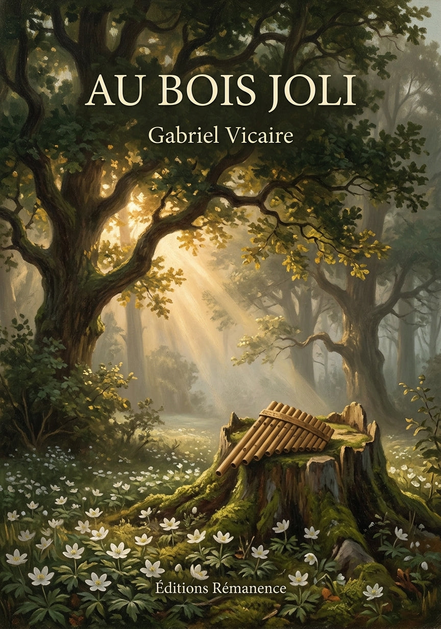 Livre Au bois joli par Gabriel Vicaire - Couverture - Editions Remanence