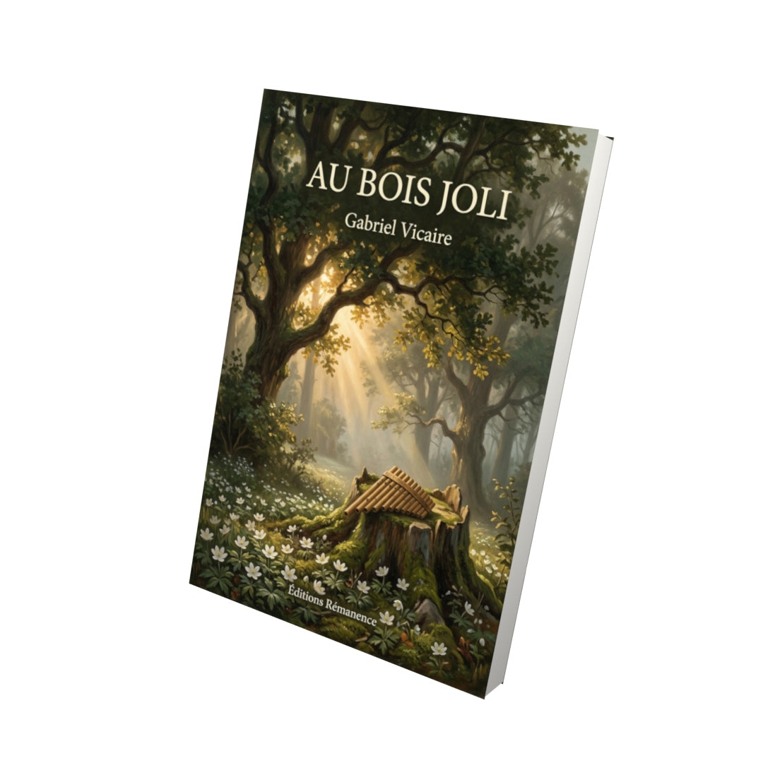 Livre Au bois joli par Gabriel Vicaire - Vue 3D - Editions Remanence