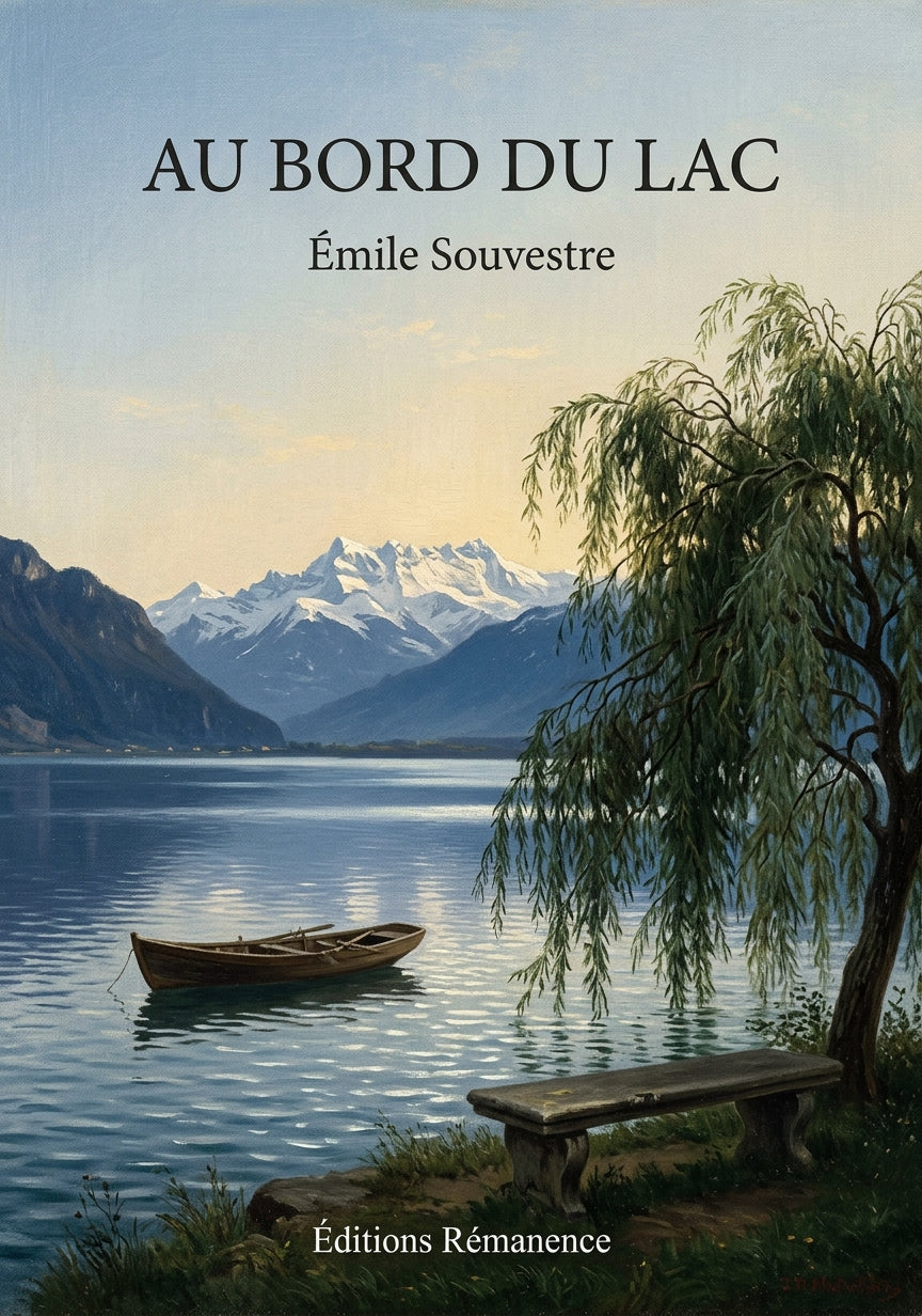 Livre Au bord du lac par Émile Souvestre - Couverture - Editions Remanence